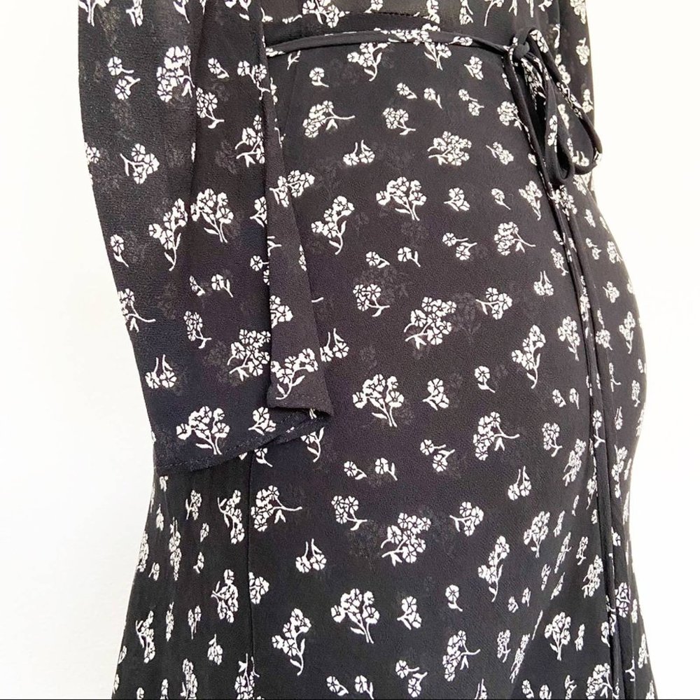 Rare REFORMATION Jaz Wrap Dress Black Size XS - Picture 10 of 13
